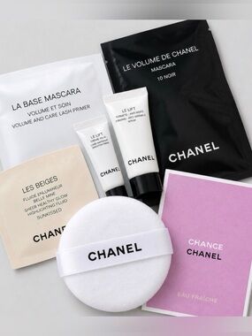 Chanel Luxury Beauty Bundle 7pc Set Perfume Skincare Makeup